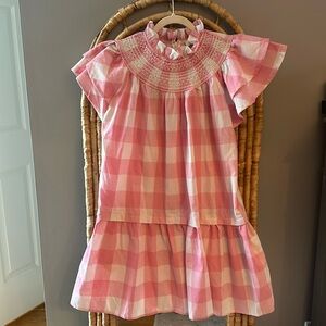 NWOT pink gingham dress